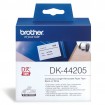 DK-44205 Papīra uzlīmju lente 62mm*30.48m/ balta/mazlīpoša
