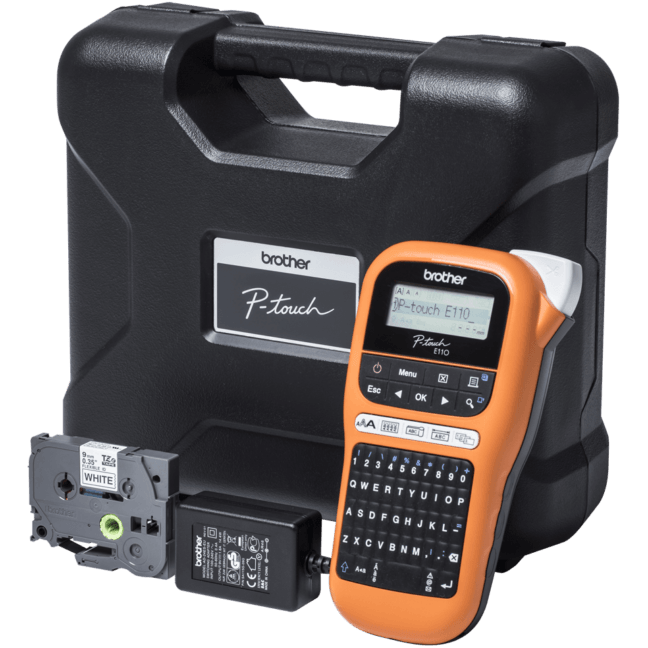 PT-E110VP Brother uzlīmju printeris elektriķiem