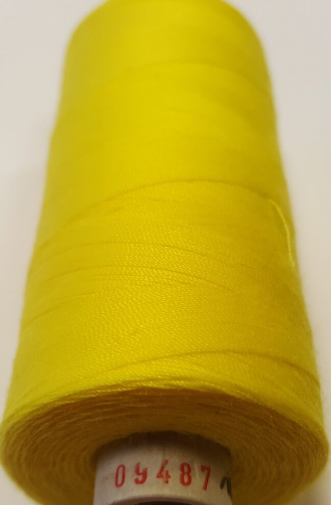 Diegs šūšanai  Alterfil, dzeltenā krāsā,09487, Nr.120, 1000 m