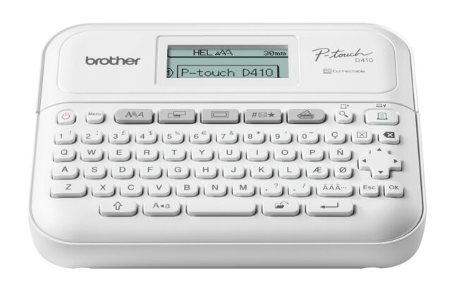 PT-D410 Brother portatīvs uzlīmju printeris