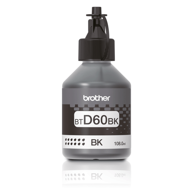 BT-D60BK Melnās krāsas tintes pudele, 6500 lapām
