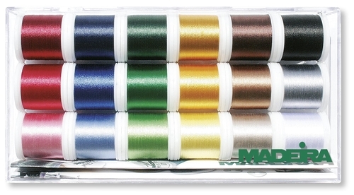 Diegu kompl.izšūšanai  RAYON, Madeira 8040, 18 spoles 200m, Nr.40