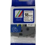 Tz2-FX241 uzl. lente Flexible melns uz balta, 18mm