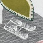Pēdiņa ar atvērumu, plastmasas, aplikācijām, F027, 7mm