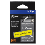 HSe-611E termosēžas caurule, dzeltena, 5.2mm x 1.5 m