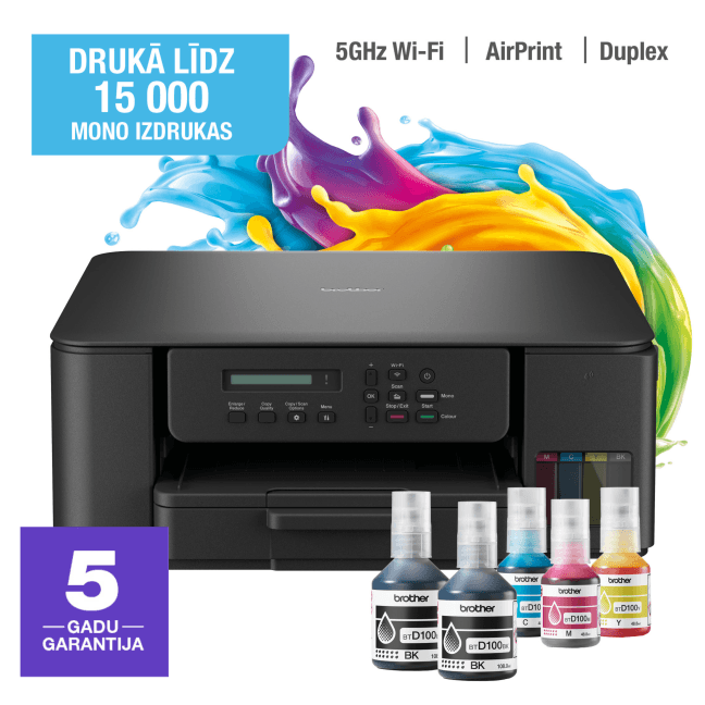 DCP-T530DW Tintes daudzfunkciju printeris, Brother